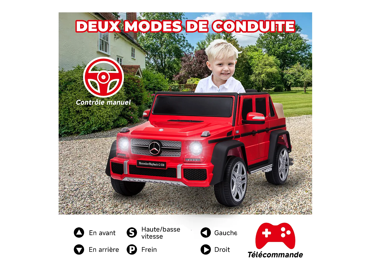 Coche eléctrico Mercedes-Maybach G650 para niños: lujo sobre cuatro ruedas para conductores jóvenes