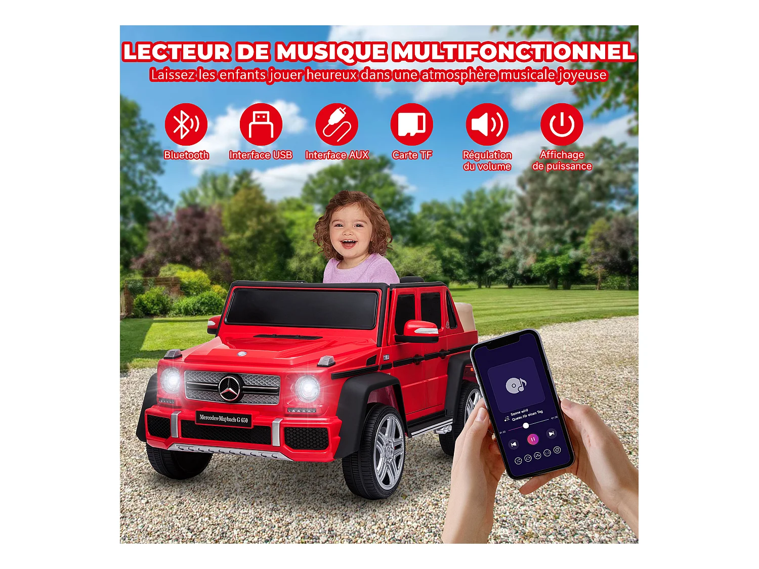 Voiture électrique pour enfants Mercedes-Maybach G650 : le luxe sur quatre roues pour les jeunes conducteurs
