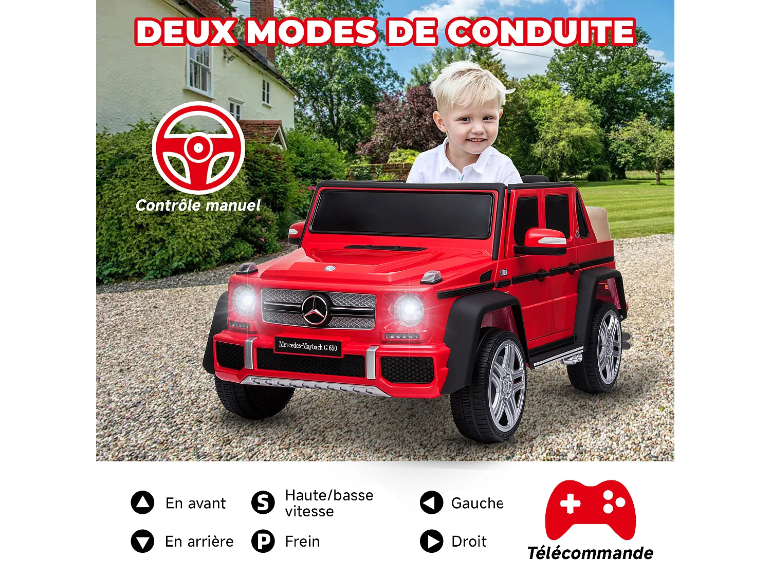 Voiture électrique pour enfants Mercedes-Maybach G650 : le luxe sur quatre roues pour les jeunes conducteurs