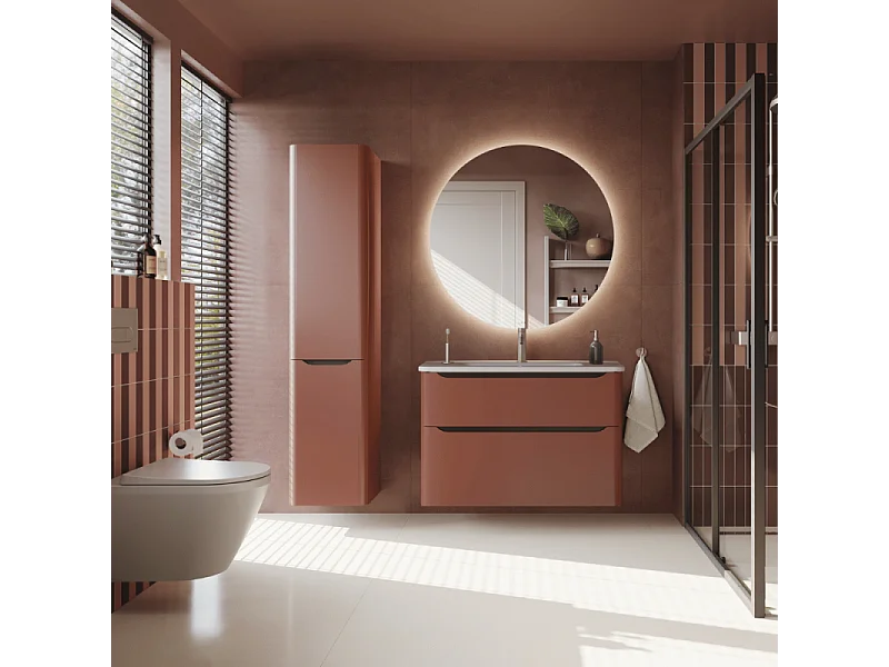 Colonne VITRA Sento Round 2 portes version gauche Terracotta mat