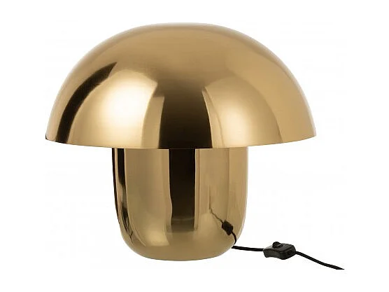 Lampara seta metal oro 40x40 cm