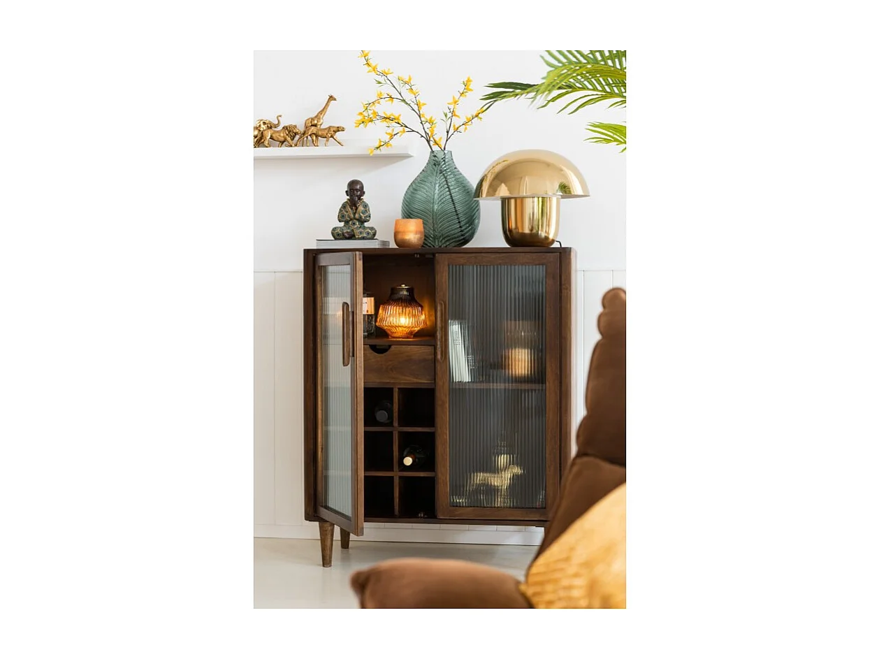 Lampara seta metal oro 40x40 cm