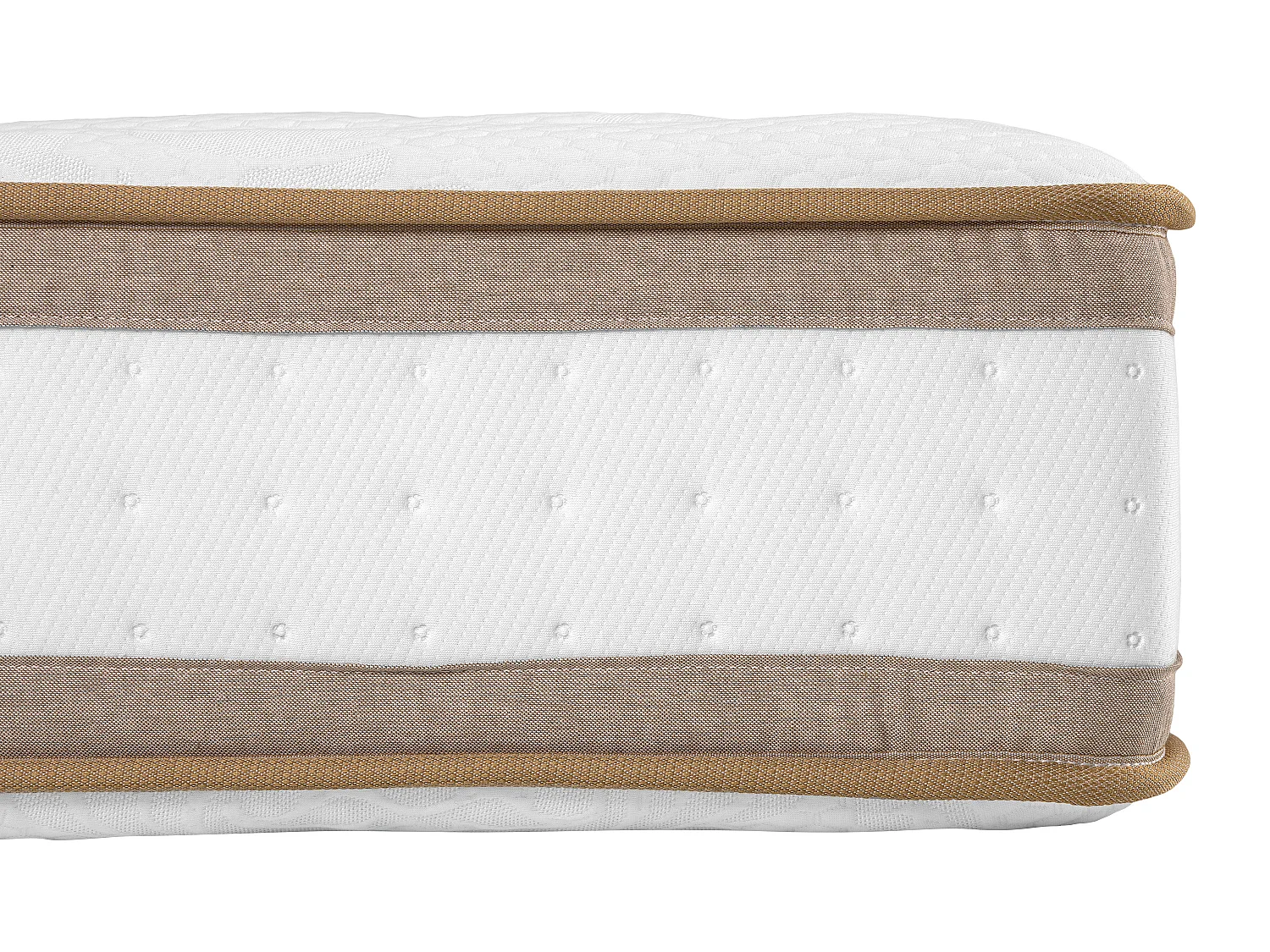 Ensemble 140 x 190 cm sommier tapissier + matelas hybride ressorts ensachés 7 zones et mousse à mémoire de forme ép.28cm - MEYANI de YSMÉE