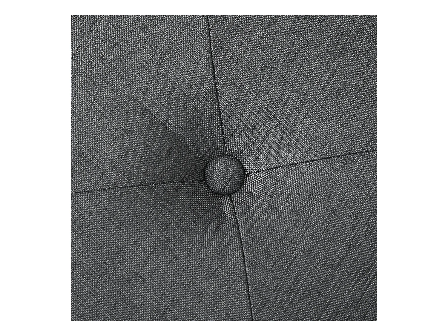 Pouf contenitore quadrato imbottito in tessuto teddy bianco grigio