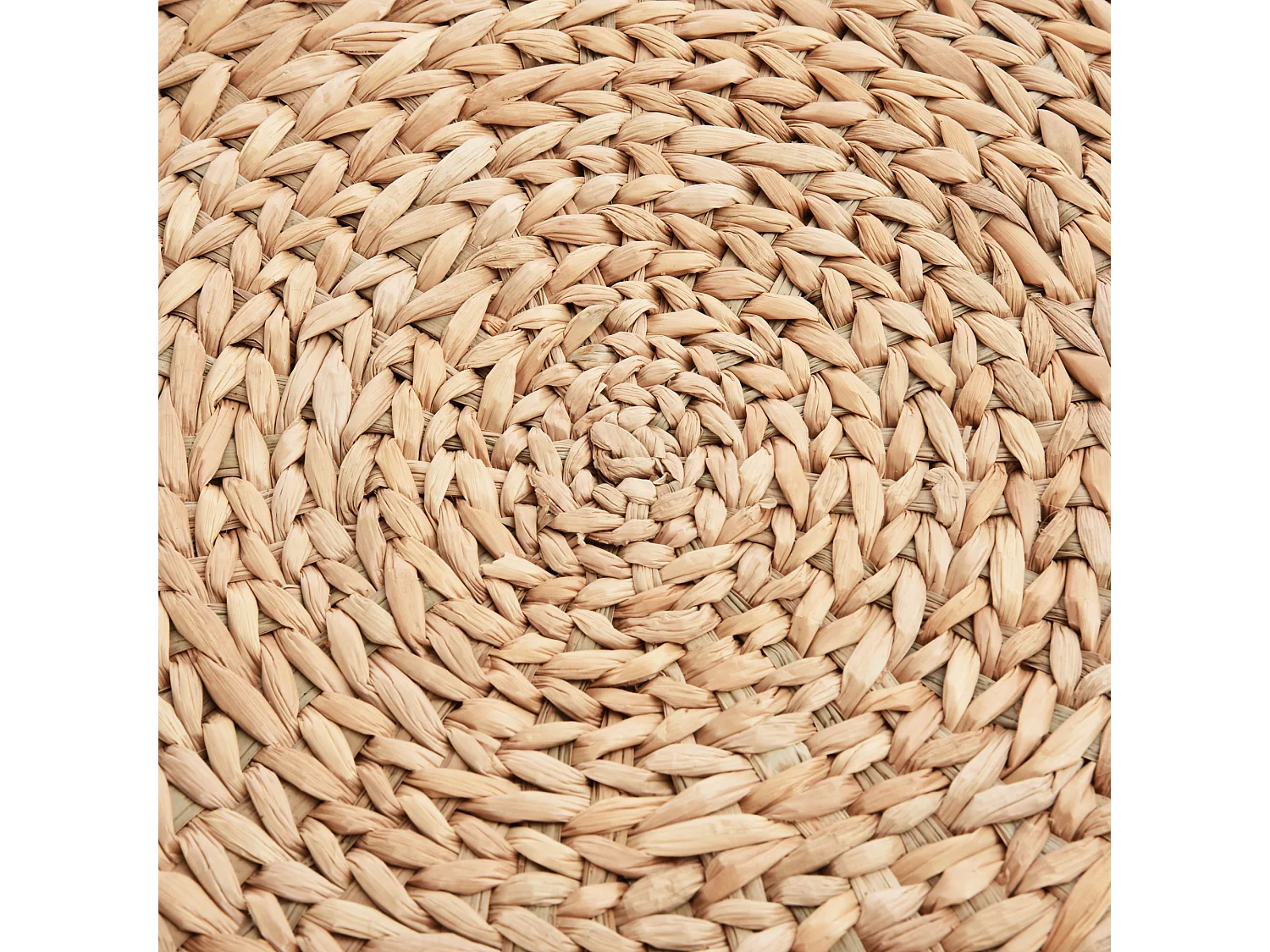 Pouf contenitore in stile boho con rivestimento naturale