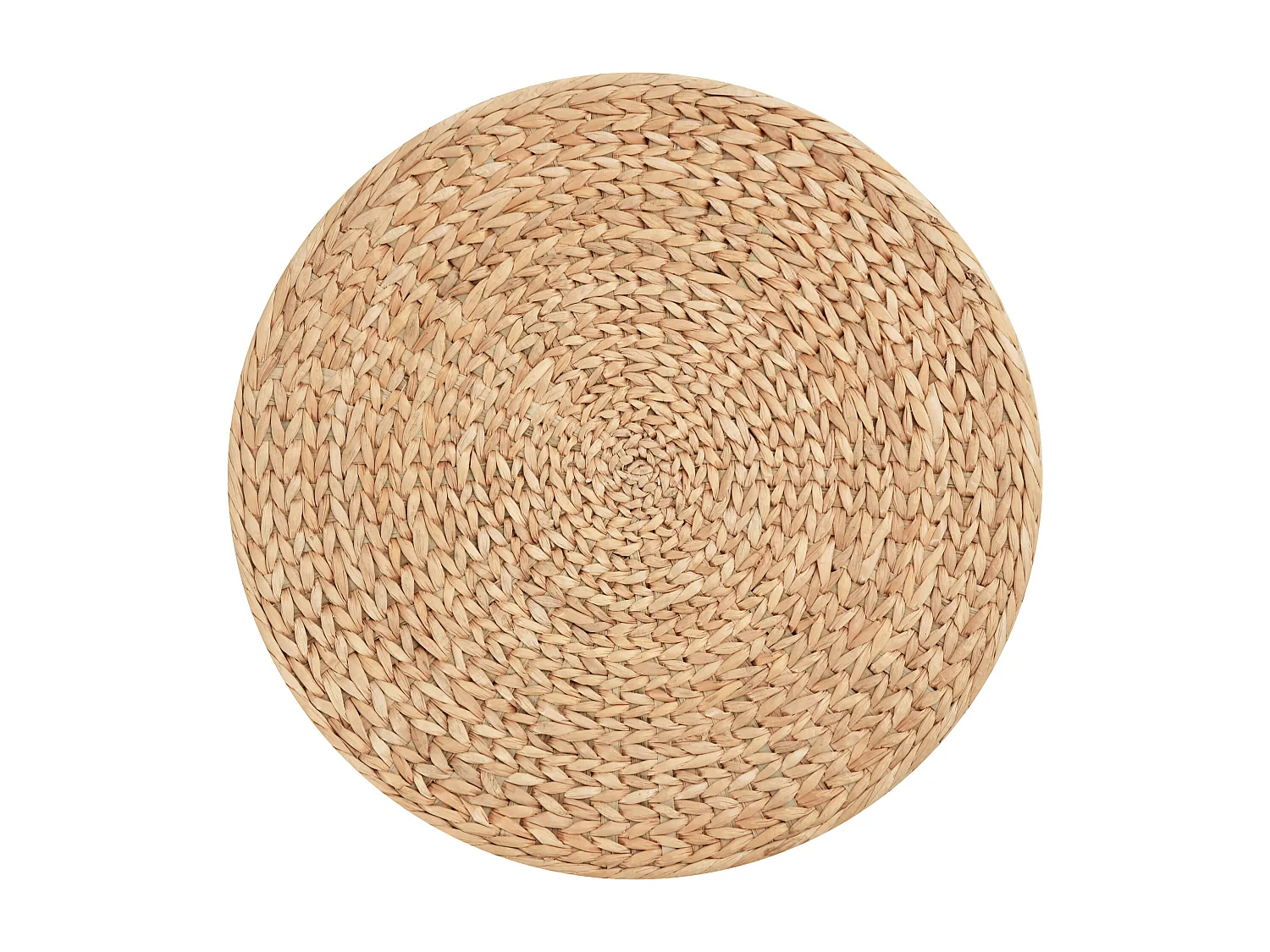 Pouf contenitore in stile boho con rivestimento naturale