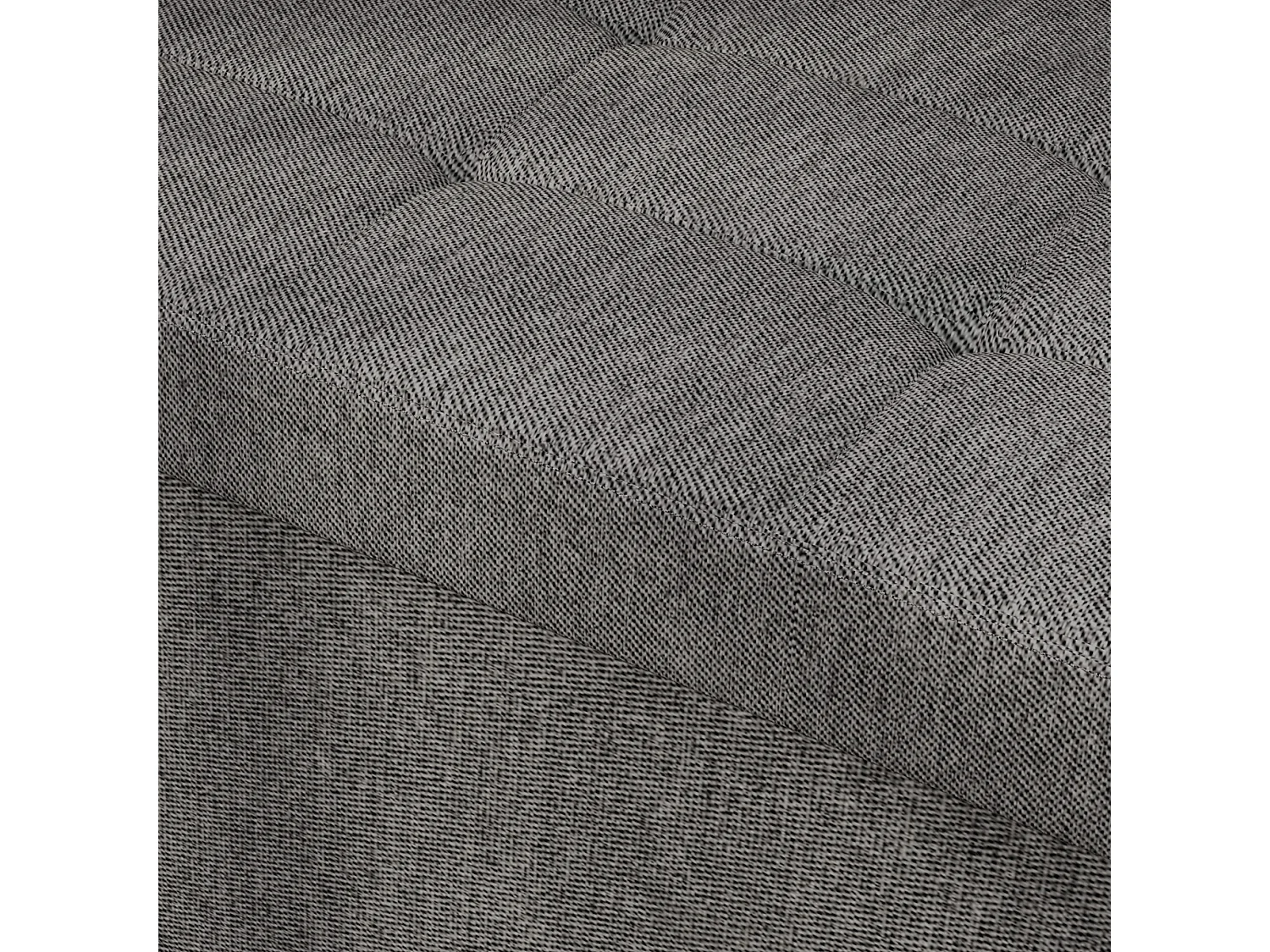 Panca contenitore pieghevole 84L in tessuto grigio scuro