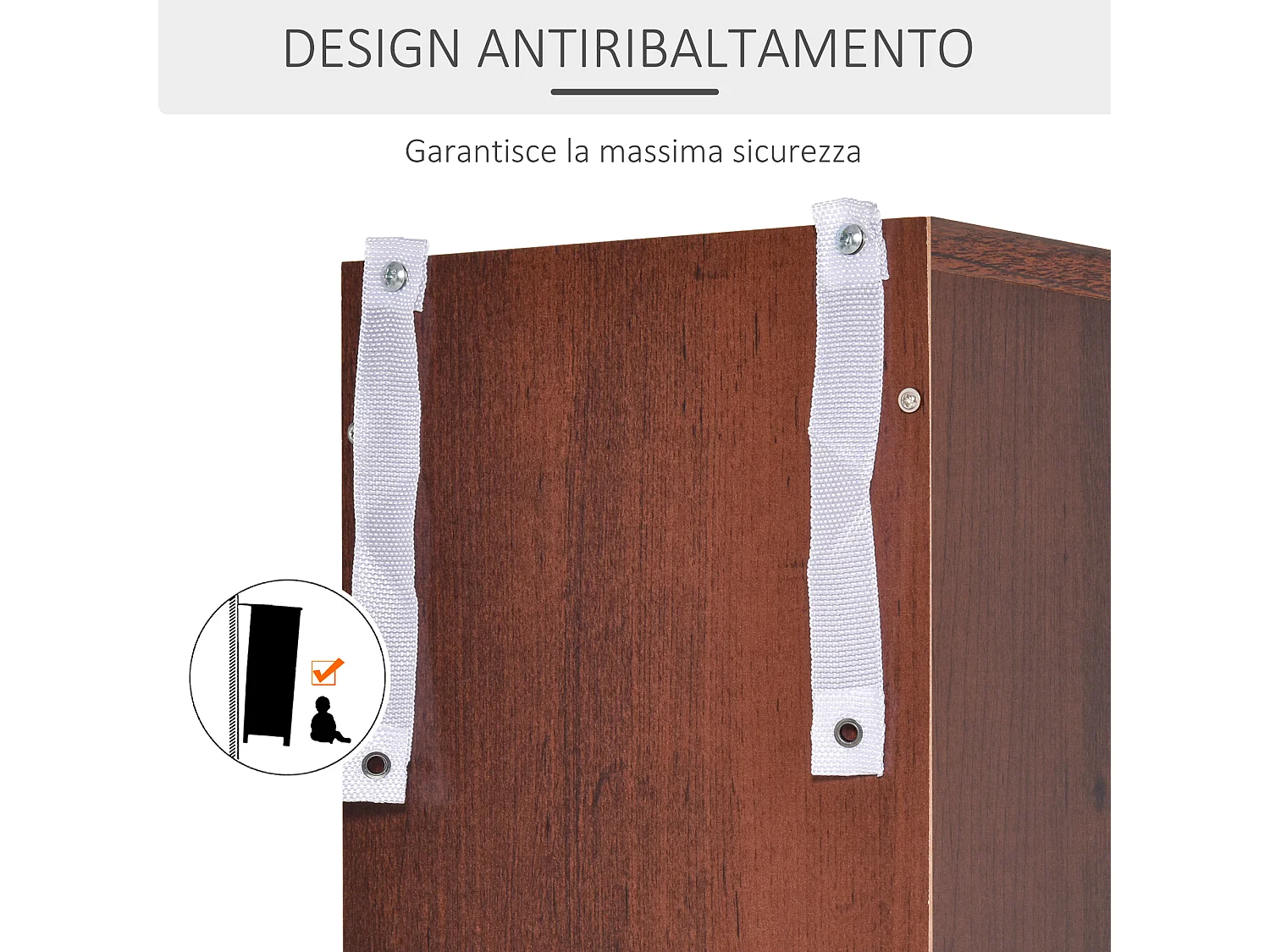 Mobile porta CD da parete con 12 ripiani in legno 21x20x175 cm marrone