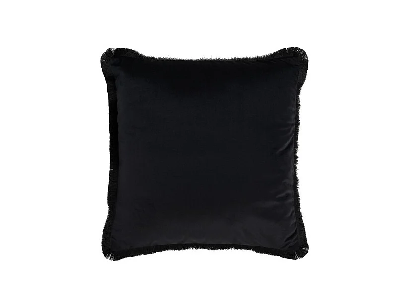 Cojín alpha cuadrado poliéster negro 43x42 cm