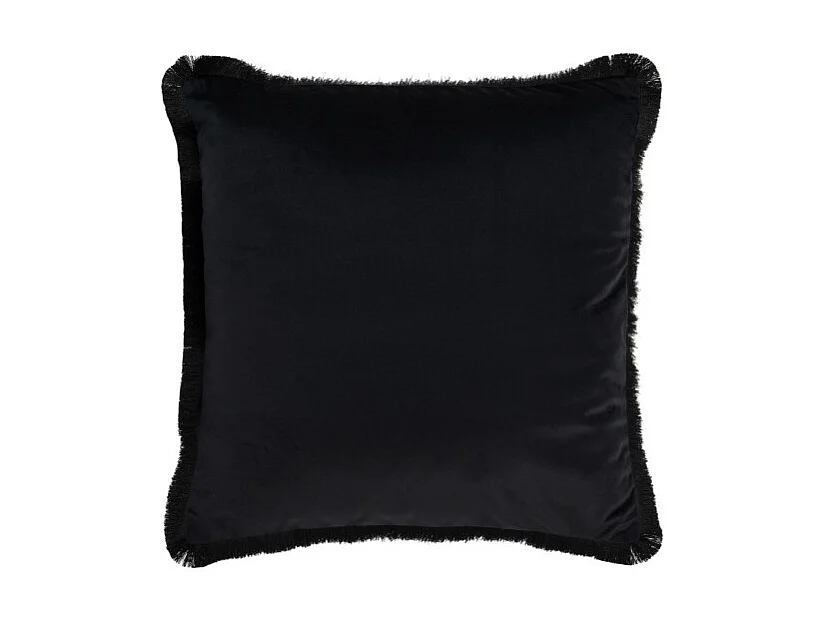 Cojín alpha cuadrado poliéster negro 43x42 cm