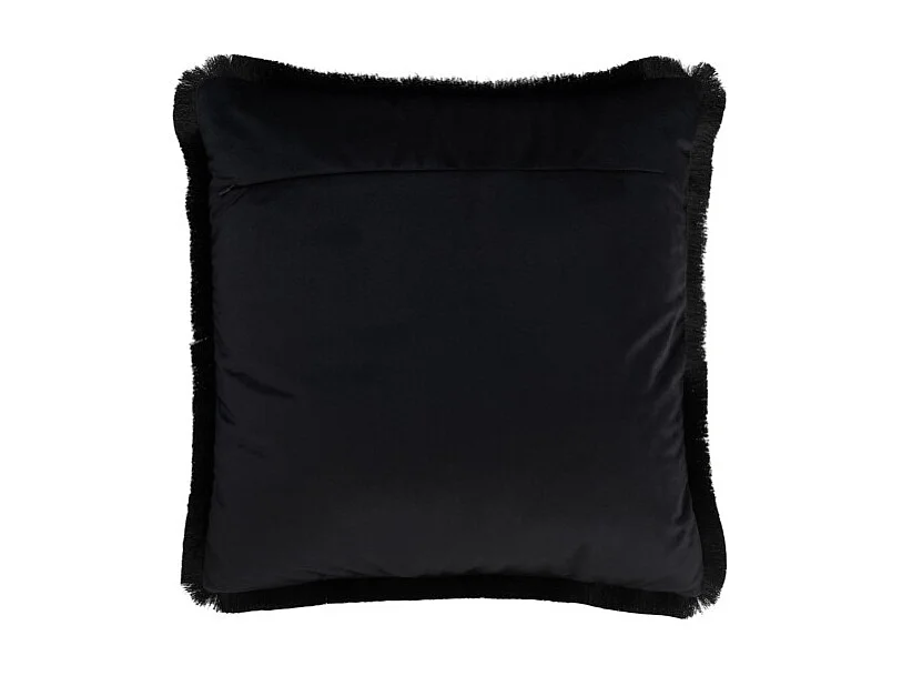 Cojín alpha cuadrado poliéster negro 43x42 cm