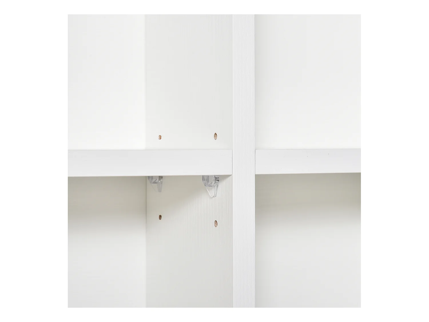 Mobile libreria porta cd a 24 ripiani regolabili bianco