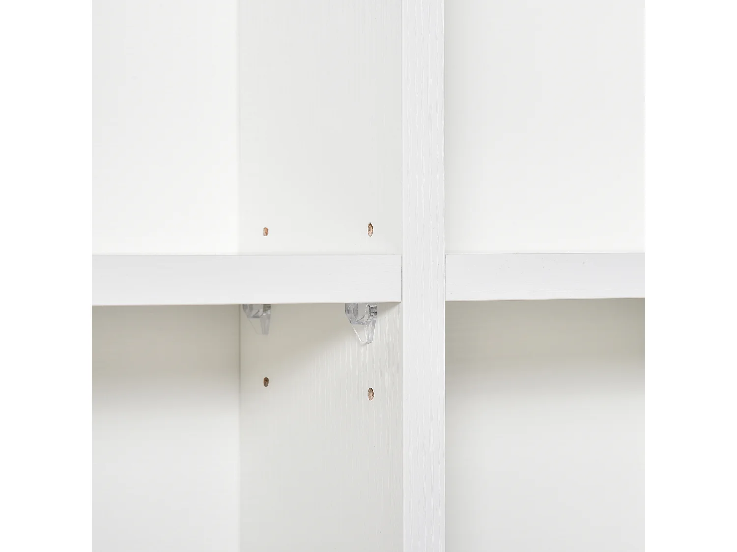 Mobile libreria porta cd a 24 ripiani regolabili bianco