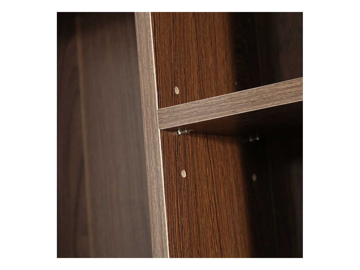 Mobile libreria modulare porta cd con 36 ripiani regolabili marrone