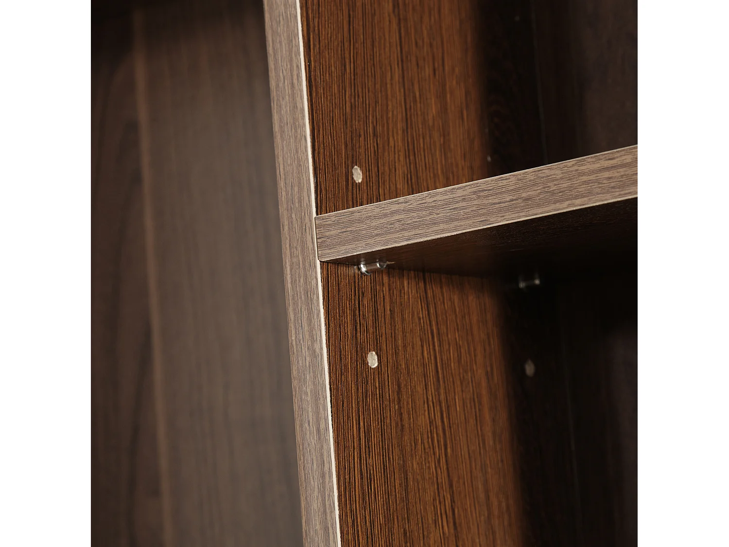 Mobile libreria modulare porta cd con 36 ripiani regolabili marrone