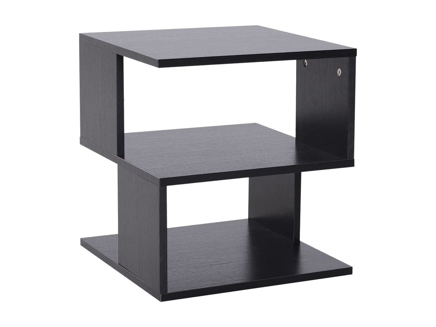 Tavolino da salotto moderno a 3 ripiani in legno 40x40x43cm