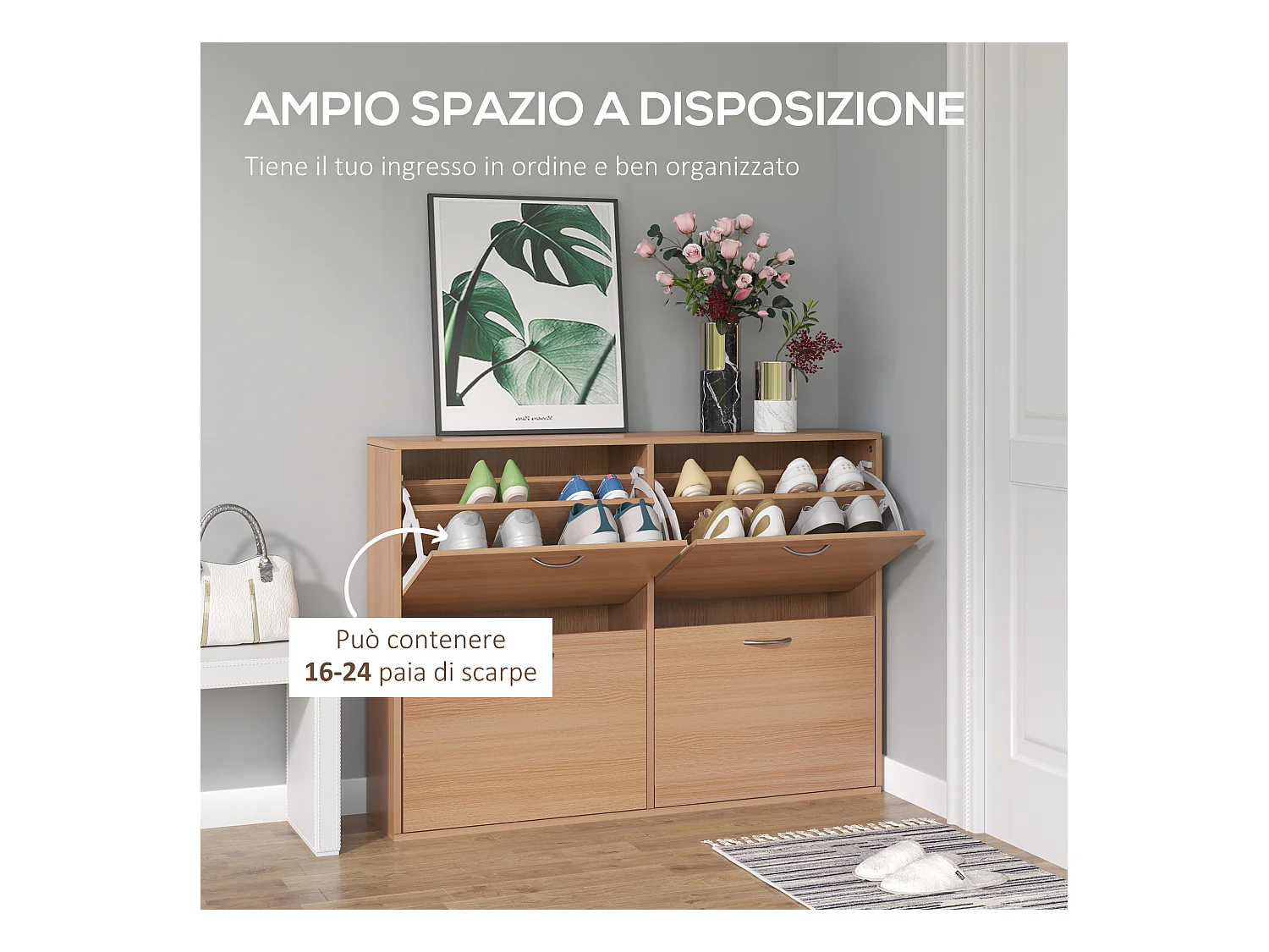 Scarpiera salvaspazio capacità 24 Color