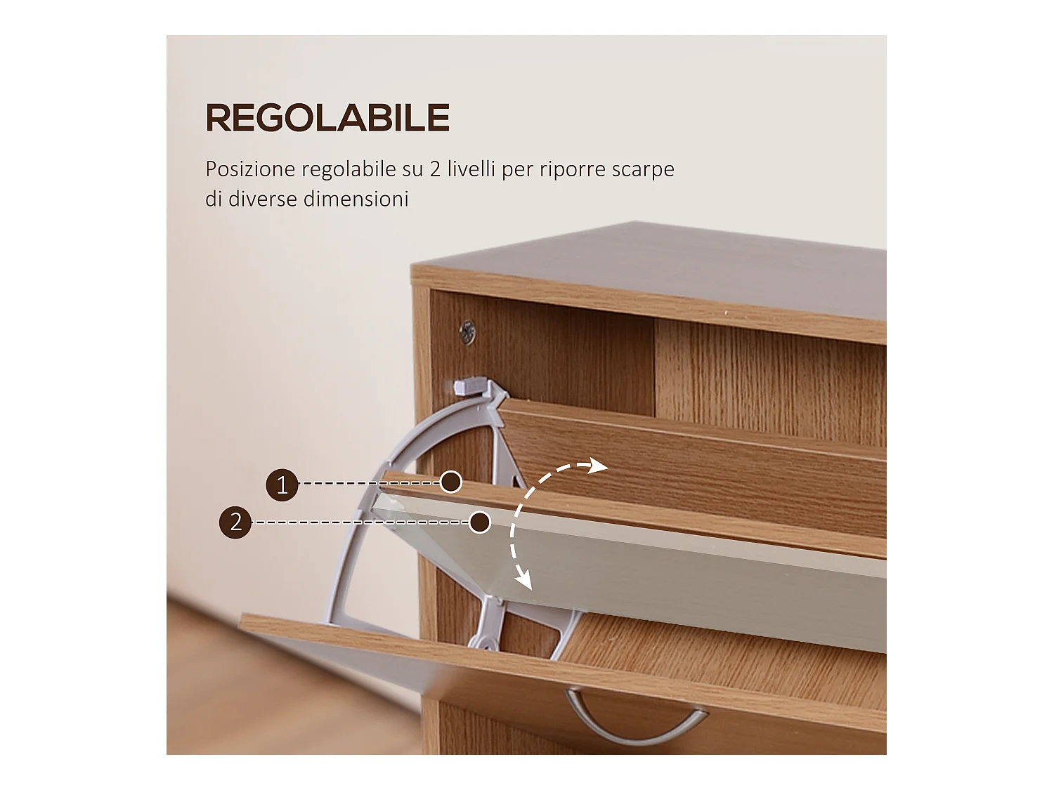 Scarpiera salvaspazio capacità 24 Color