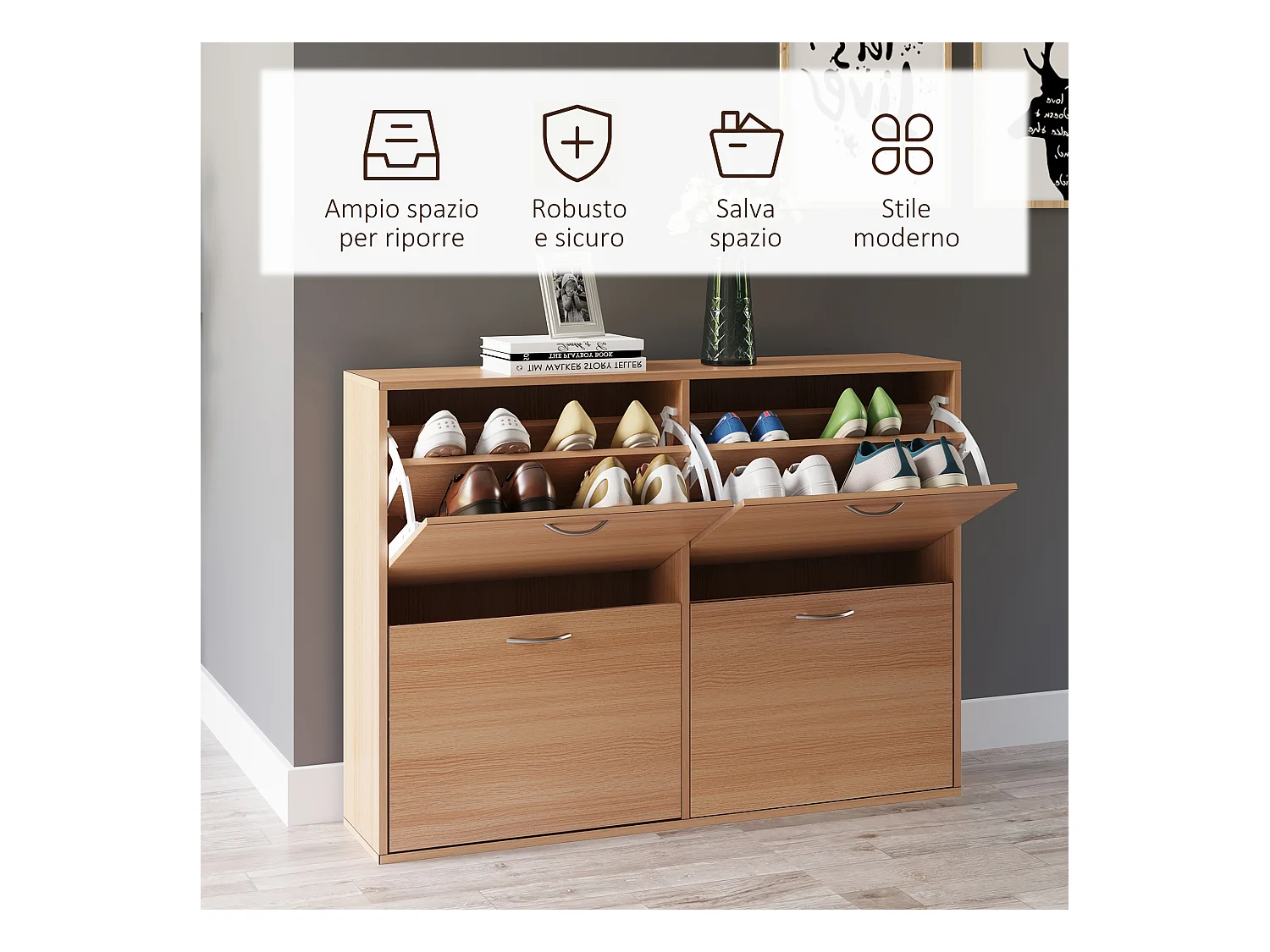 Scarpiera salvaspazio capacità 24 Color