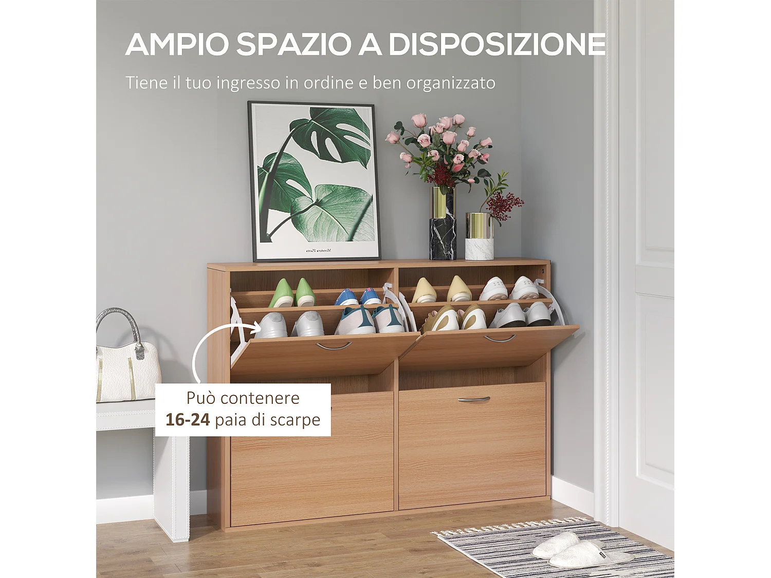 Scarpiera salvaspazio capacità 24 Color