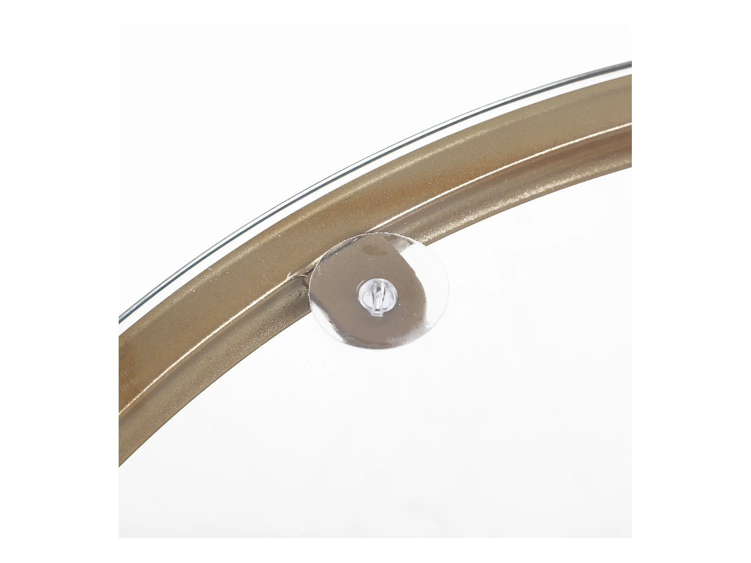 Set 2 pezzi tavolini da caffè in metallo e vetro temperato