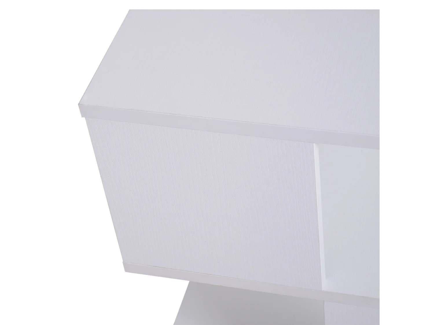 Tavolino da caffè 2 ripiani in legno bianco