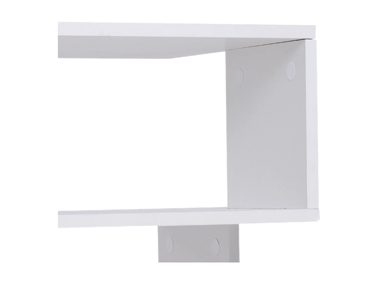 Tavolino da caffè 2 ripiani in legno bianco