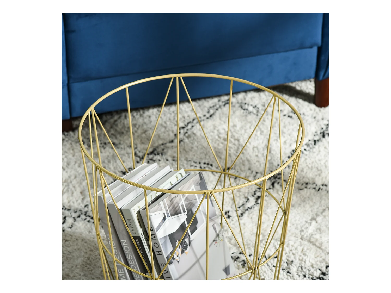 Set 2 tavolini impilabili base contenitore e piano rimovibile