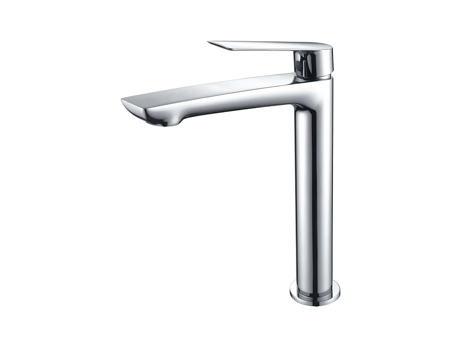 Mitigeur Lavabo Salle de Bain chromé – Bec Haut Anti-Calcaire – Design moderne - LUXOR IMEX