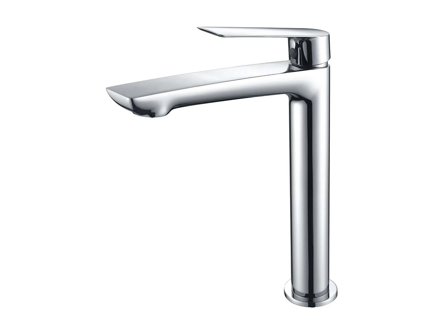 Mitigeur Lavabo Salle de Bain chromé – Bec Haut Anti-Calcaire – Design moderne - LUXOR IMEX