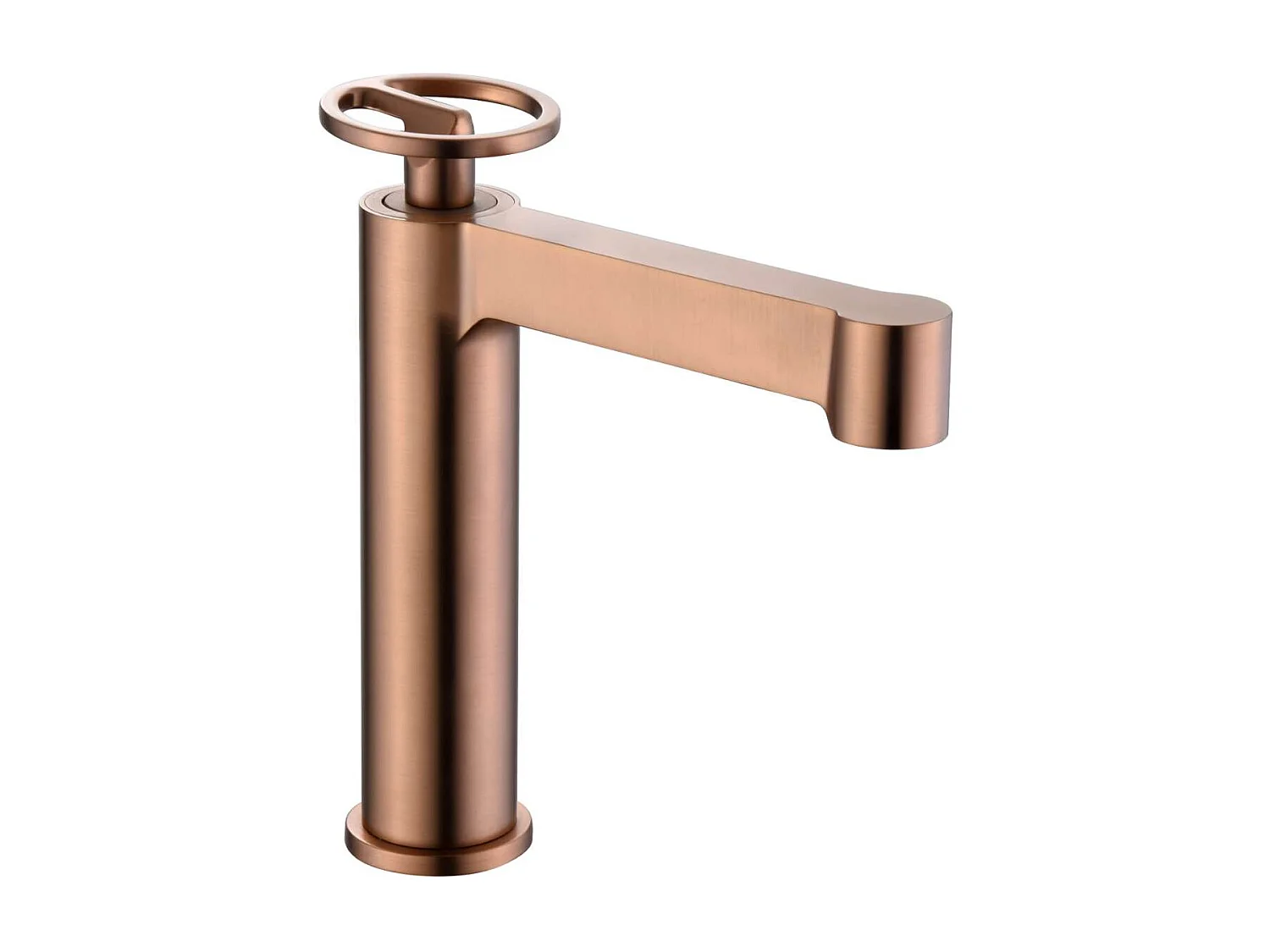 Robinet Mitigeur de Lavabo Anti-Calcaire Bec Bas Or Rose Cuivré OLIMPO BDC033-1ORC