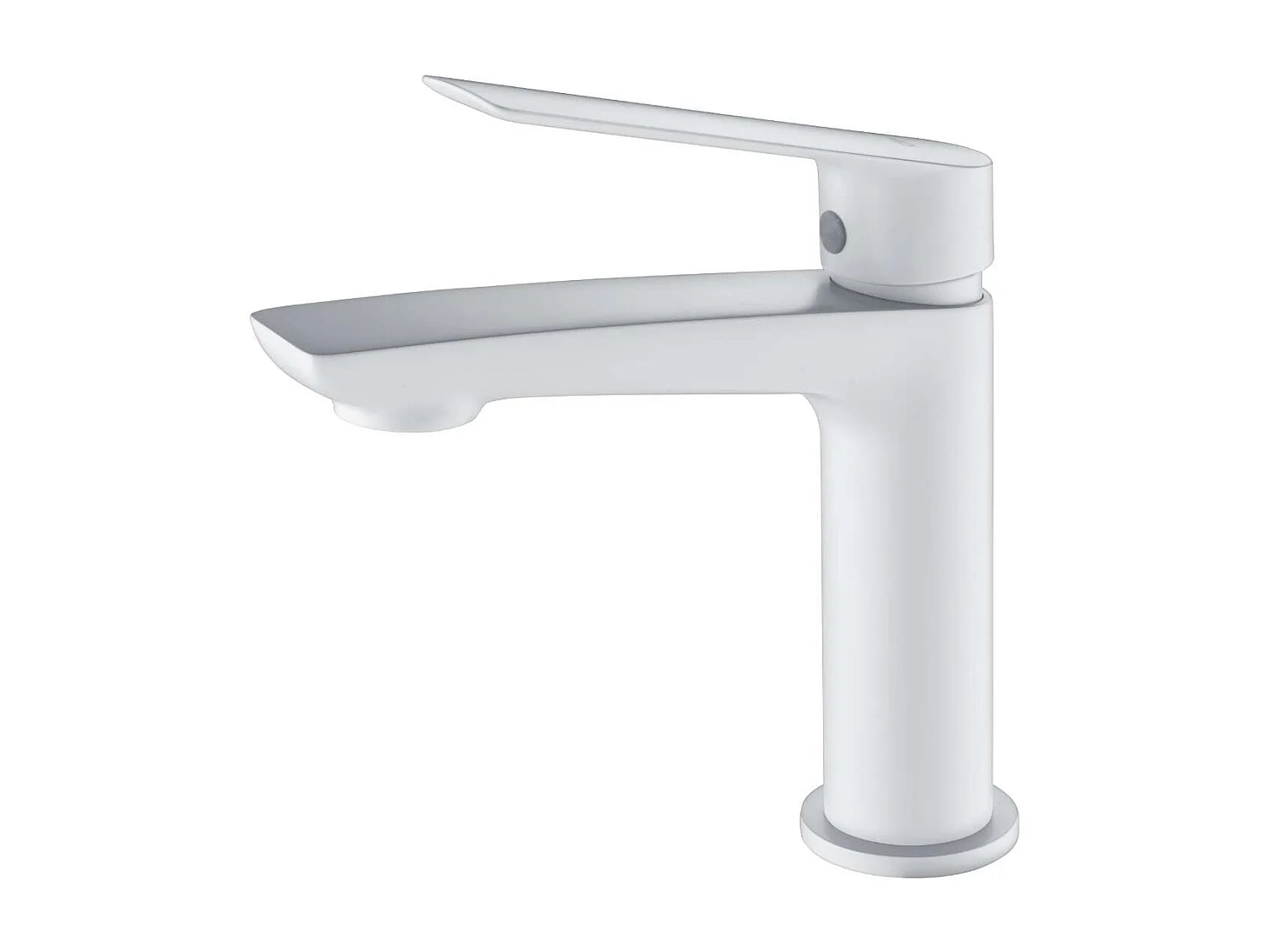 Mitigeur Lavabo Salle de Bain blanc mat – Bec Bas Anti-Calcaire – Design moderne - LUXOR IMEX