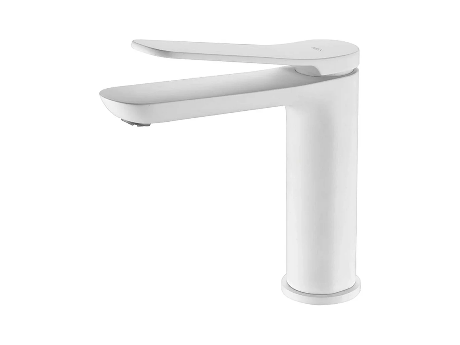 Mitigeur Lavabo Salle de Bain blanc mat – Bec Bas Anti-Calcaire – Design Moderne - DINAMARCA IMEX