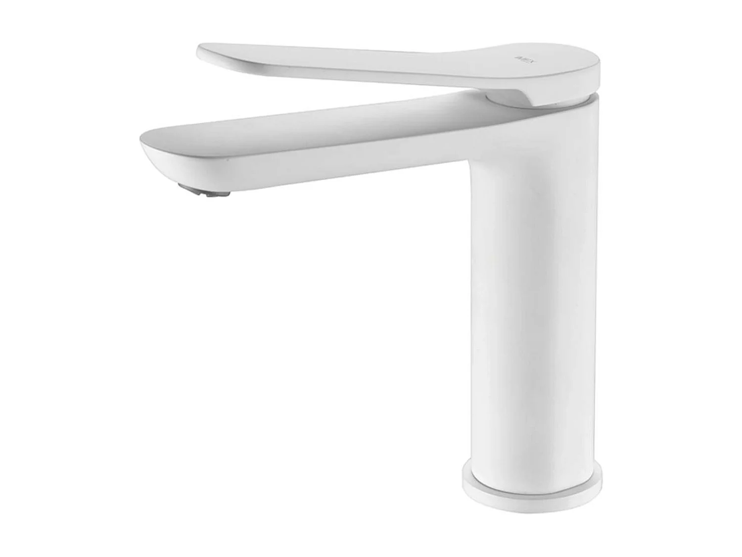 Mitigeur Lavabo Salle de Bain blanc mat – Bec Bas Anti-Calcaire – Design Moderne - DINAMARCA IMEX