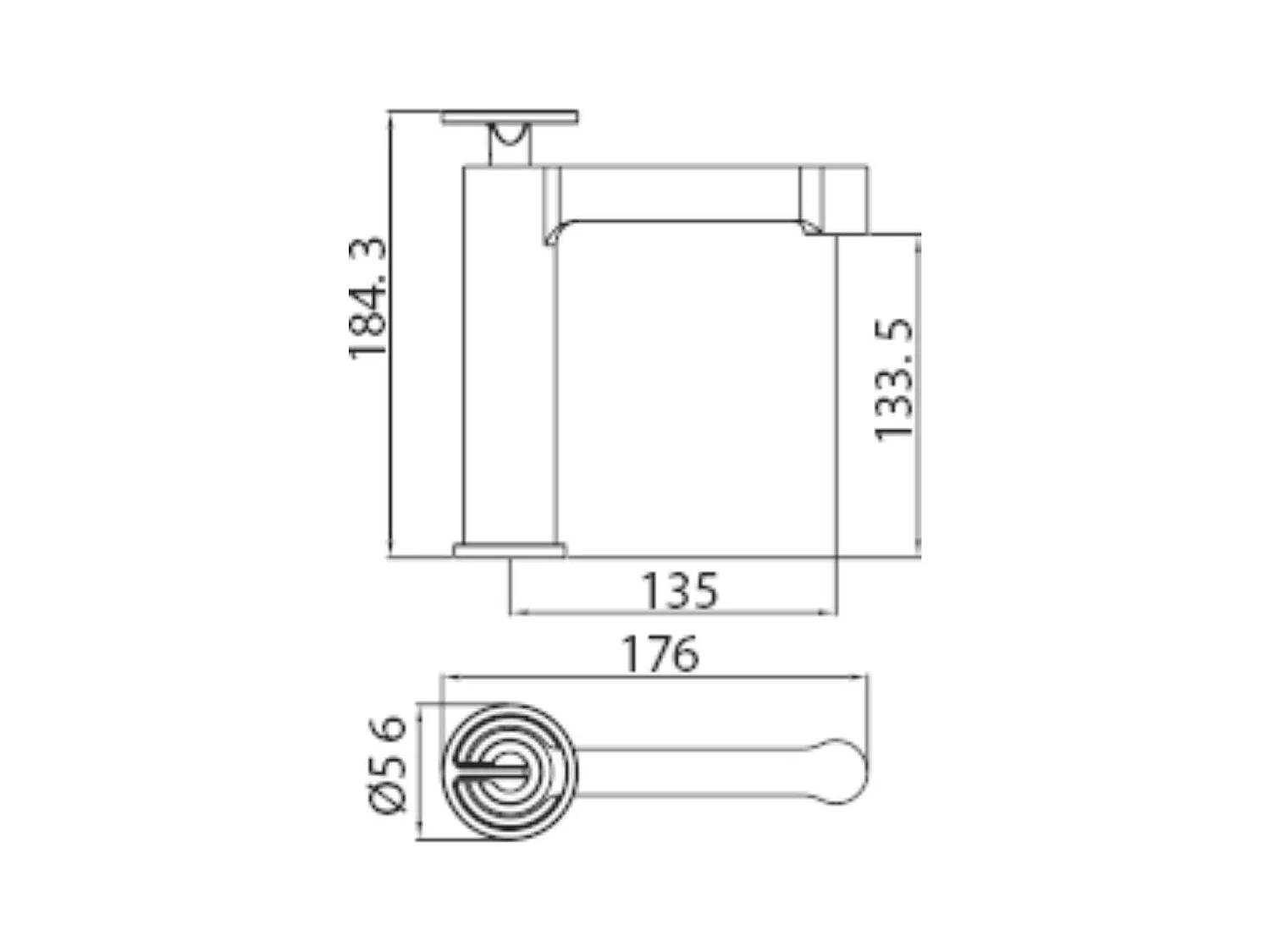 Mitigeur Lavabo Salle de Bain or brossé – Bec Bas Anti-Calcaire – Design moderne - OLIMPO IMEX