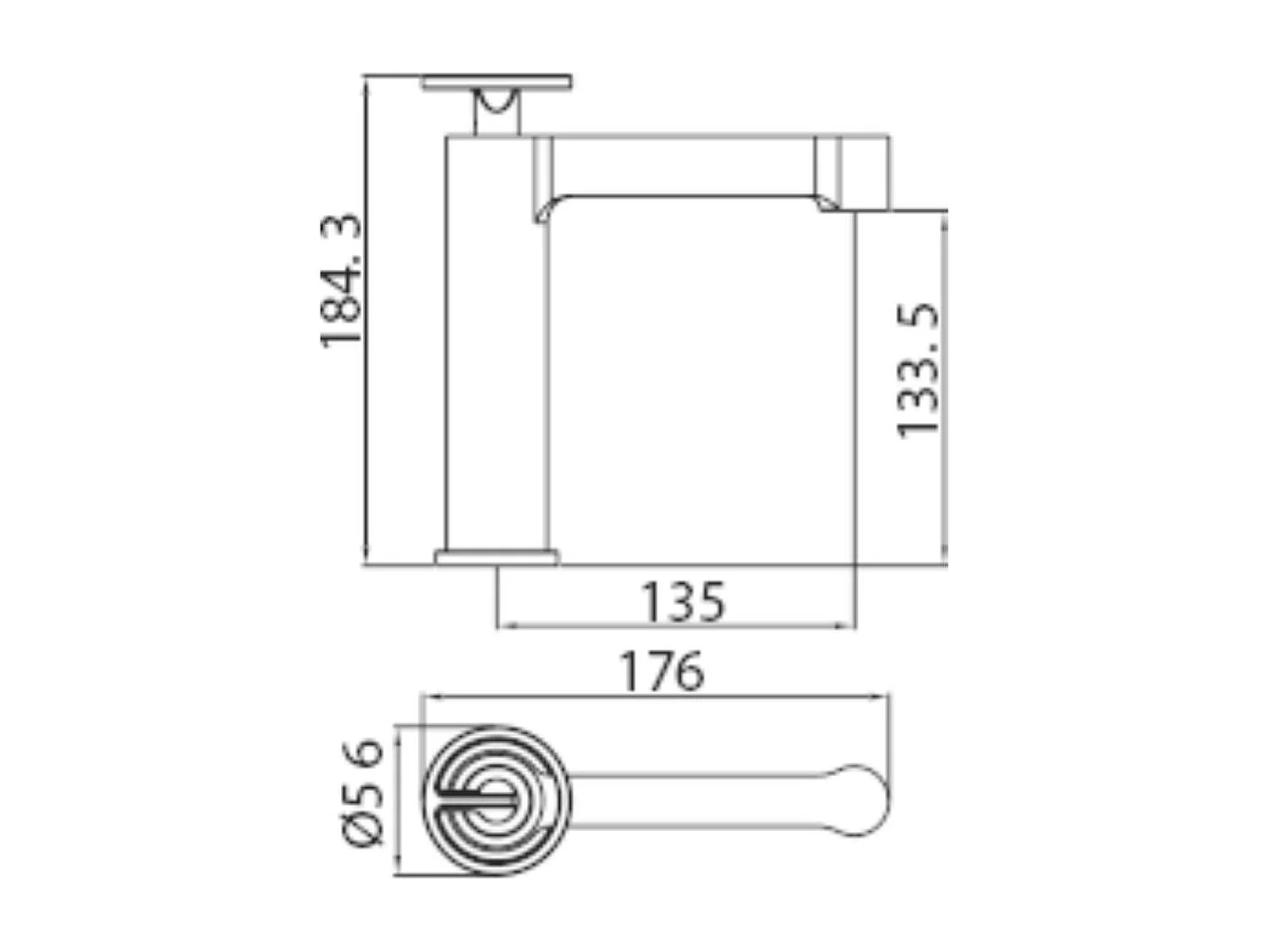 Mitigeur Lavabo Salle de Bain or brossé – Bec Bas Anti-Calcaire – Design moderne - OLIMPO IMEX