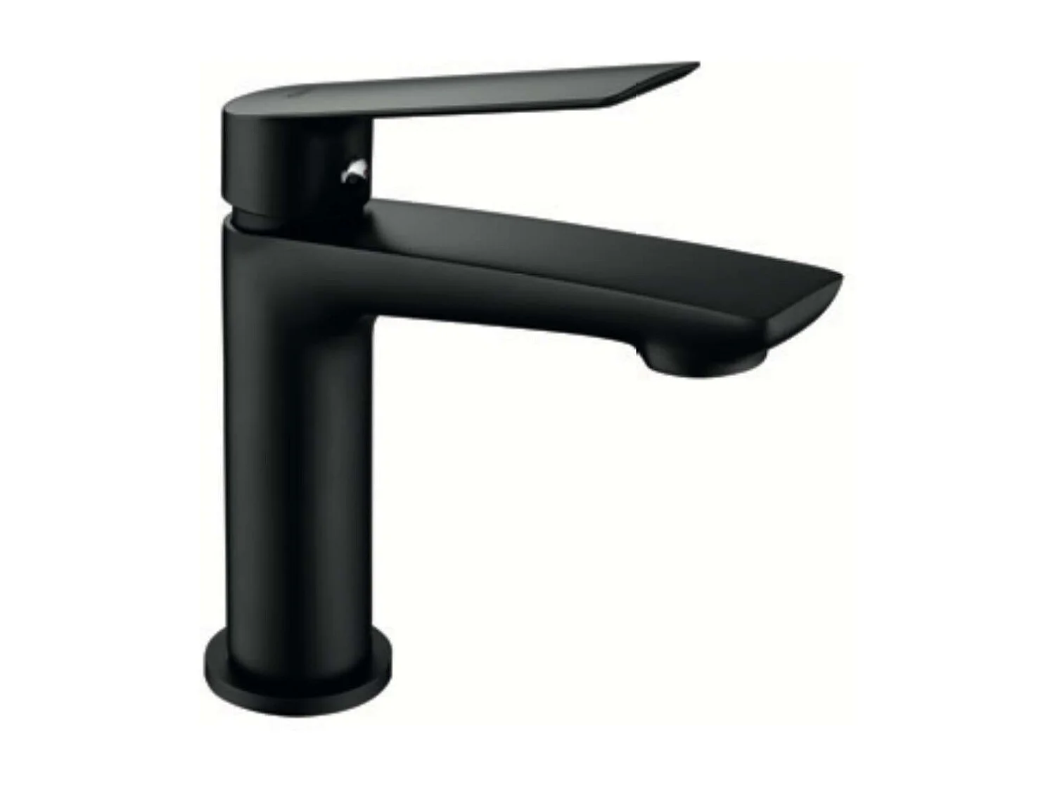 Mitigeur Lavabo Salle de Bain noir mat – Bec Bas Anti-Calcaire – Design moderne - LUXOR IMEX