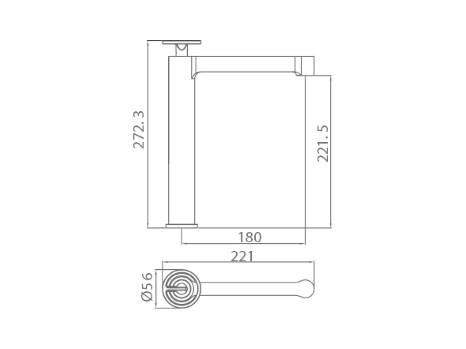 Mitigeur Lavabo Salle de Bain noir mat – Bec Haut Anti-Calcaire – Design moderne - OLIMPO IMEX