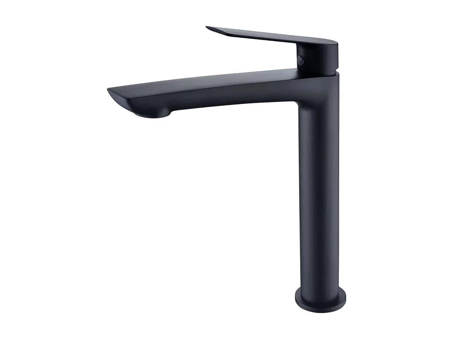 Mitigeur Lavabo Salle de Bain noir mat – Bec Haut Anti-Calcaire – Design moderne - LUXOR IMEX