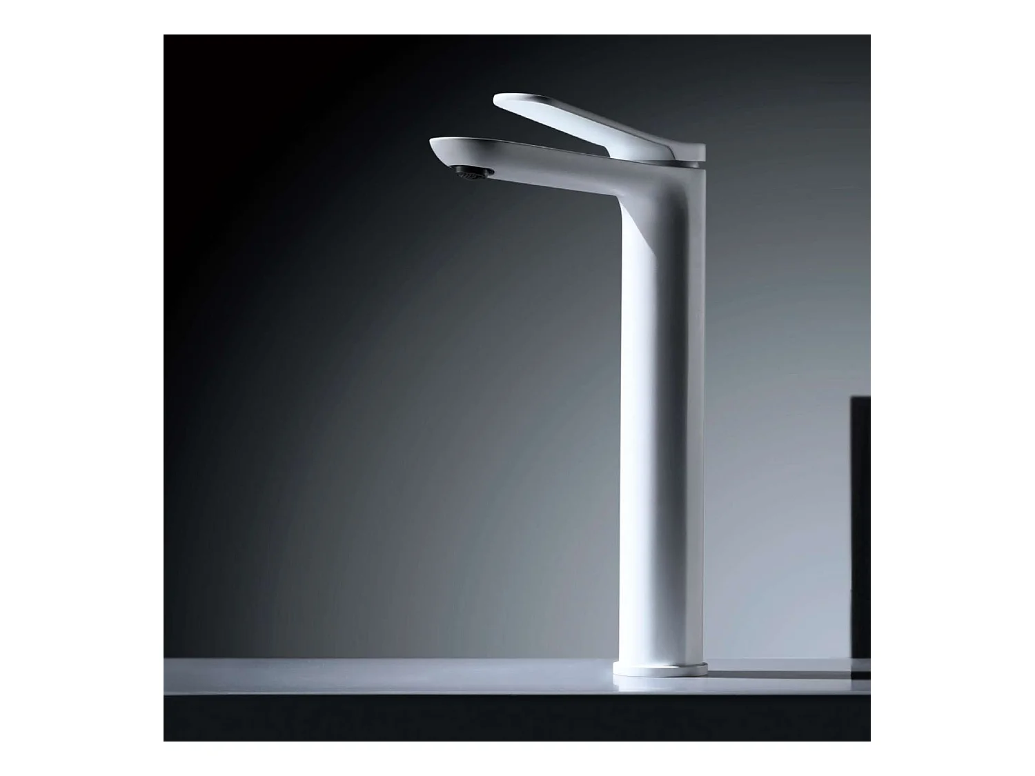 Mitigeur Lavabo Salle de Bain blanc mat – Bec Haut Anti-Calcaire – Design Moderne - DINAMARCA IMEX