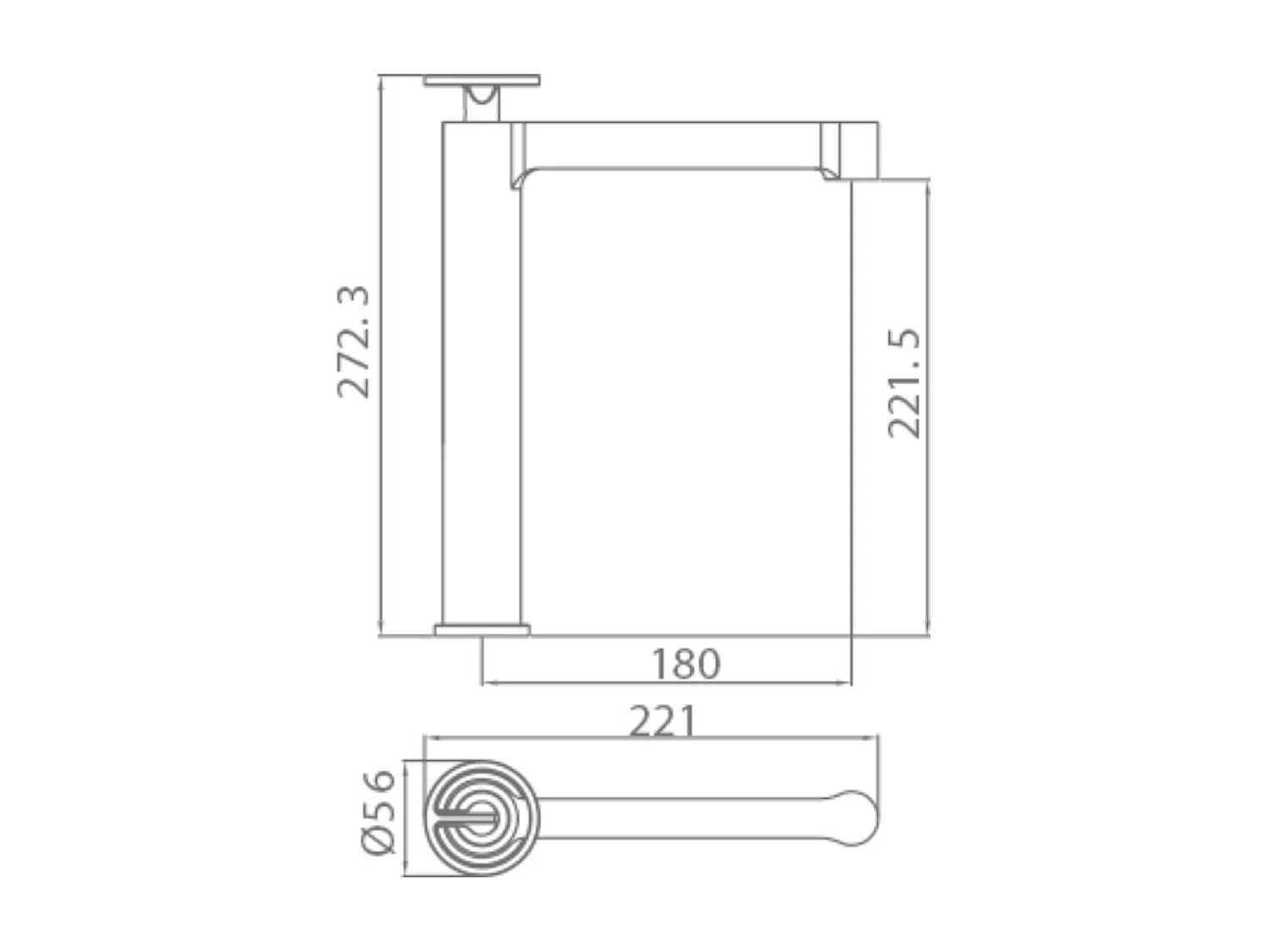 Mitigeur Lavabo Salle de Bain or brossé – Bec Haut Anti-Calcaire – Design Moderne - OLIMPO IMEX