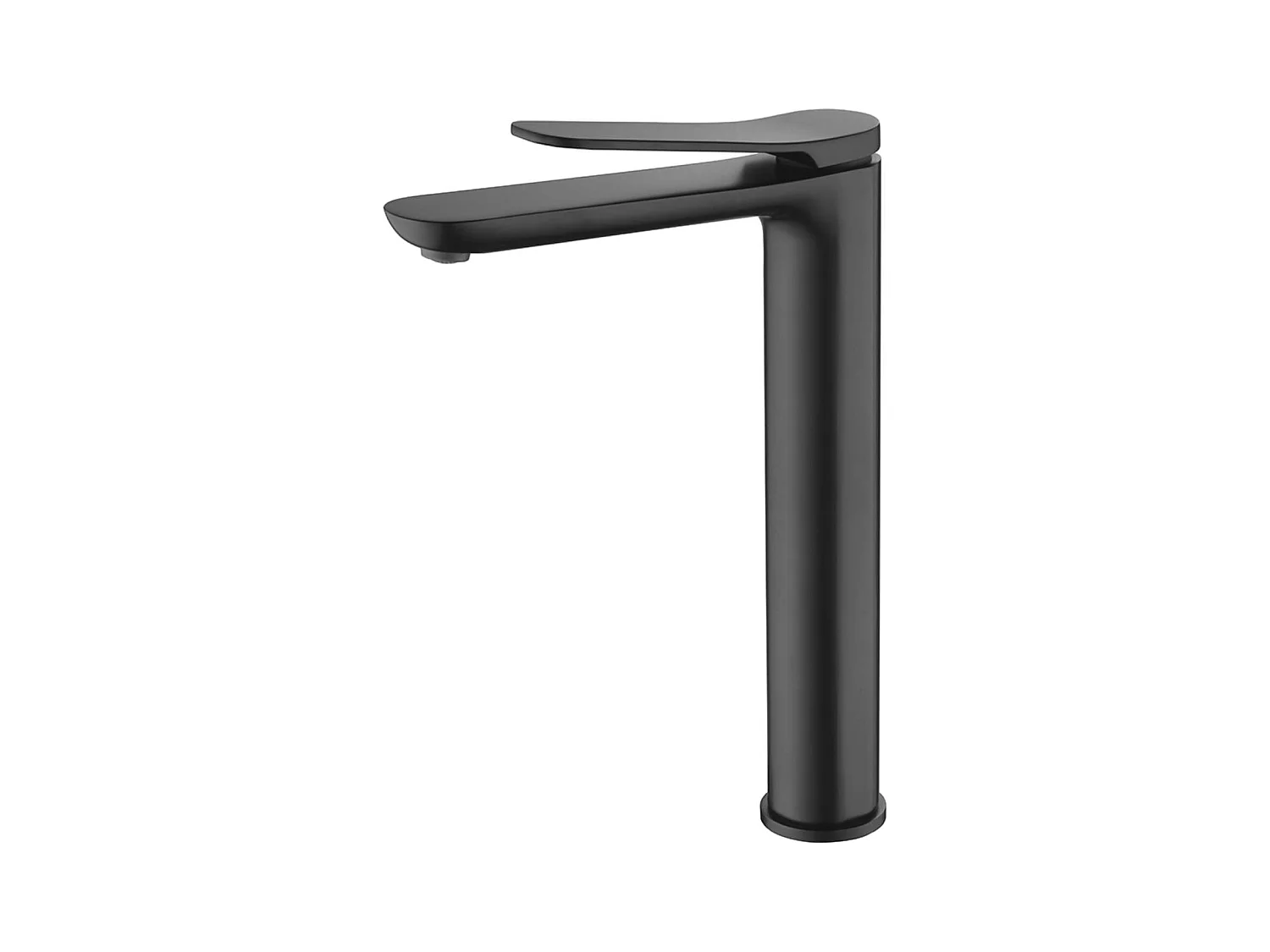 Mitigeur Lavabo Salle de Bain noir mat – Bec Haut Anti-Calcaire – Design Moderne - DINAMARCA IMEX
