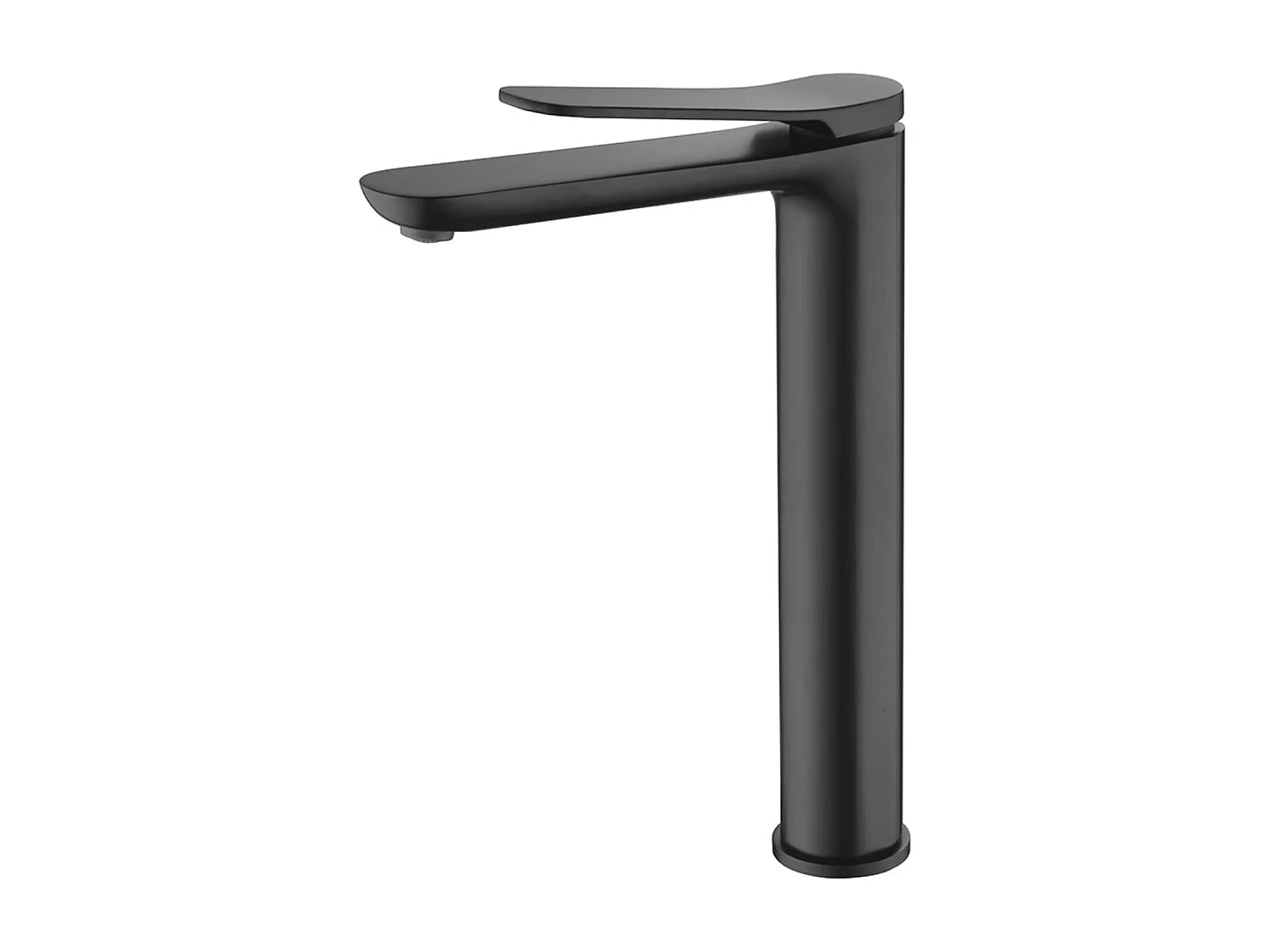 Mitigeur Lavabo Salle de Bain noir mat – Bec Haut Anti-Calcaire – Design Moderne - DINAMARCA IMEX