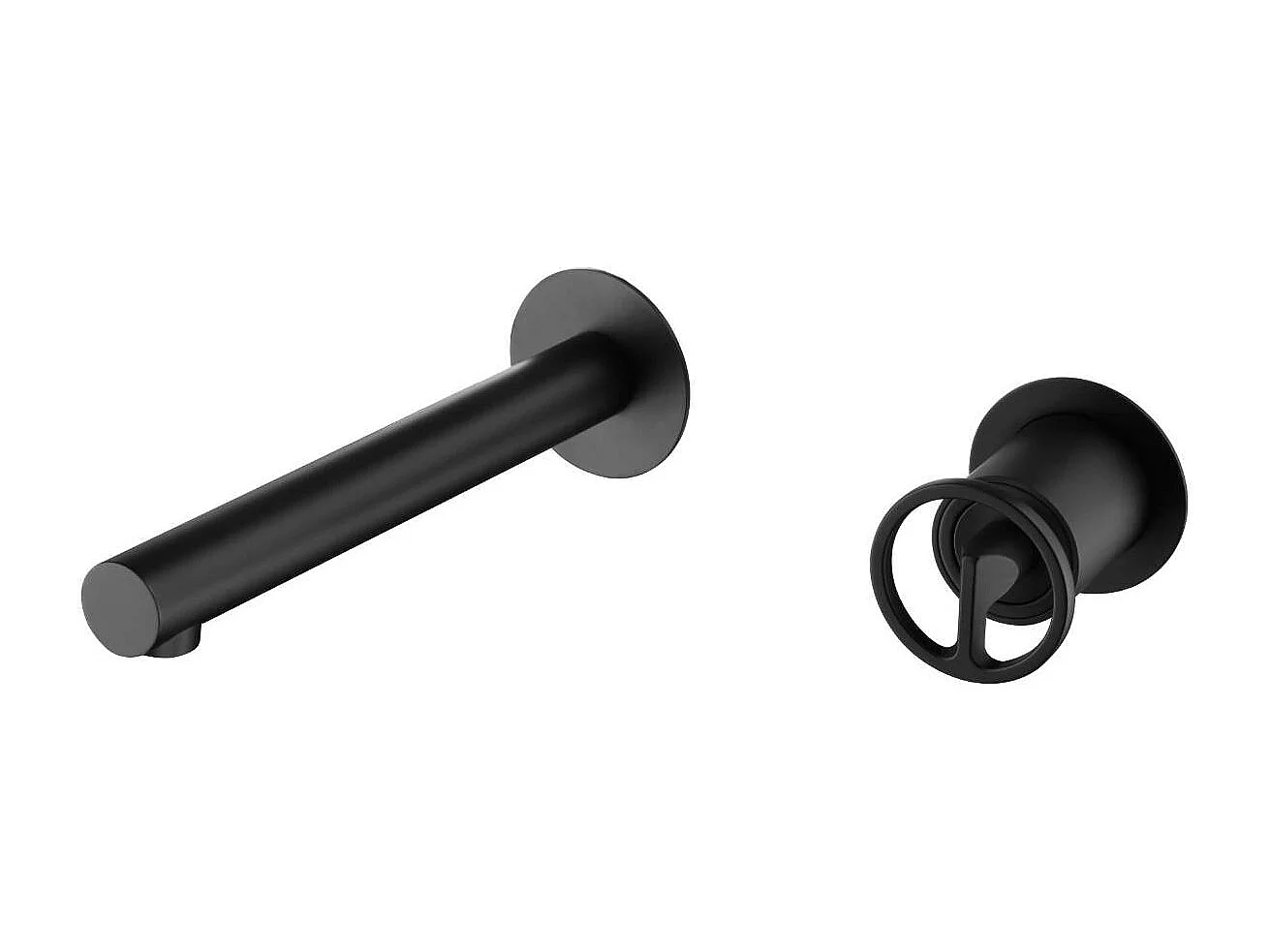 Mitigeur Lavabo Encastré Salle de Bain noir mat – Anti-Calcaire – Design moderne - OLIMPO IMEX