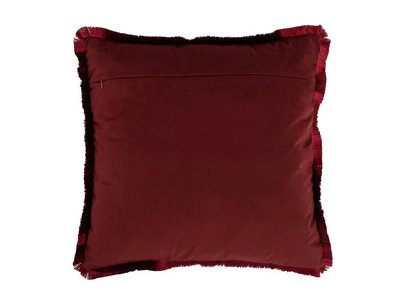 Cojín alpha cuadrado poliéster rojo 43x42 cm