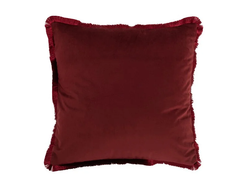 Cojín alpha cuadrado poliéster rojo 43x42 cm