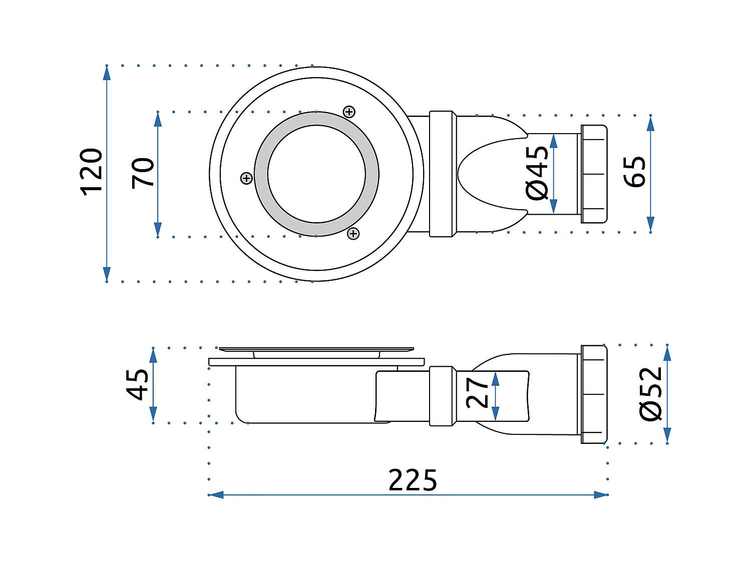 Sifón Rea Wp-02 White