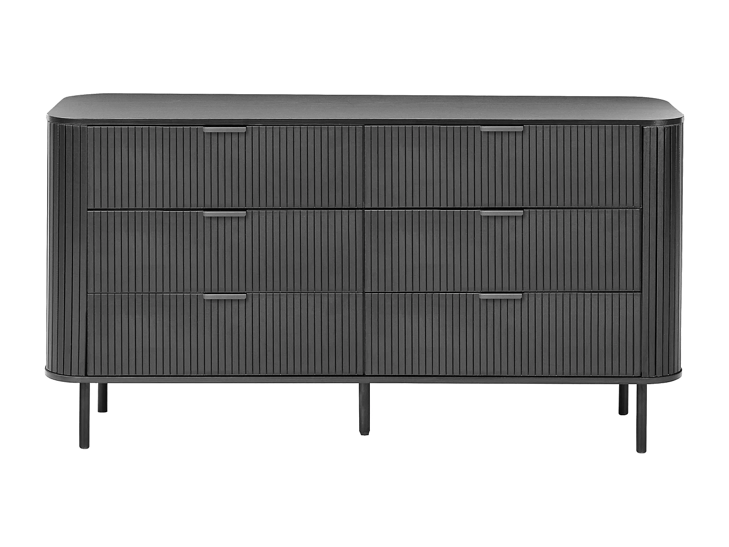 Commode à 6 tiroirs BRADLEY Noir