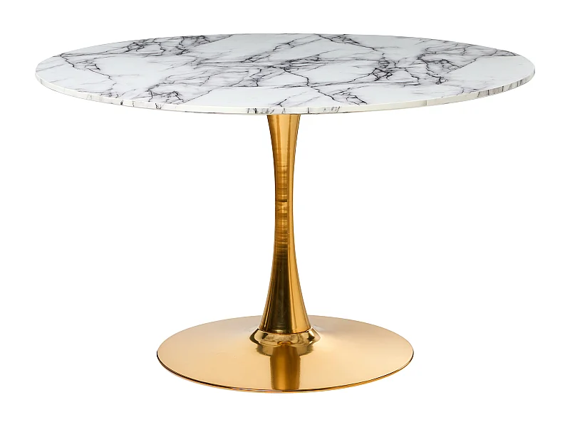 Table de repas BOCA Marbre blanc 120 cm 120 cm