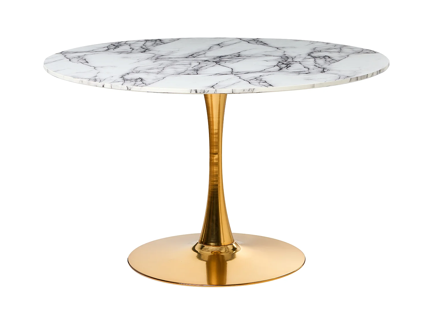 Table de repas BOCA Marbre blanc 120 cm 120 cm